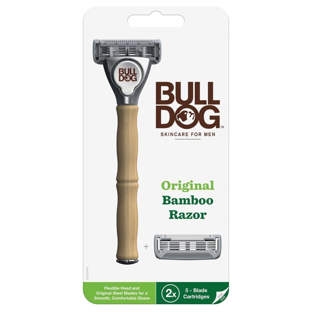 Razor Bulldog autêntico Bamboo para homens + 2 recargas