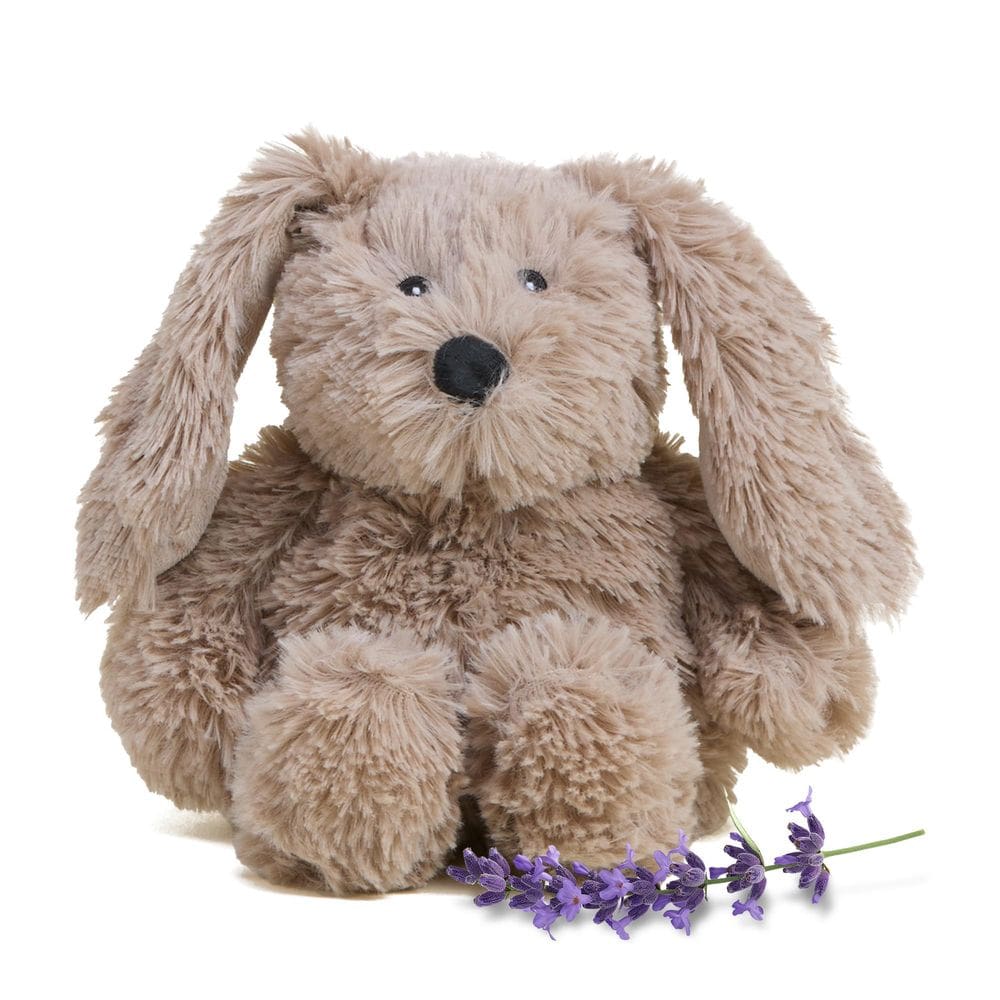 Pelúcia pesada Warmies Junior Brown Bunny, para micro-ondas, 23 cm