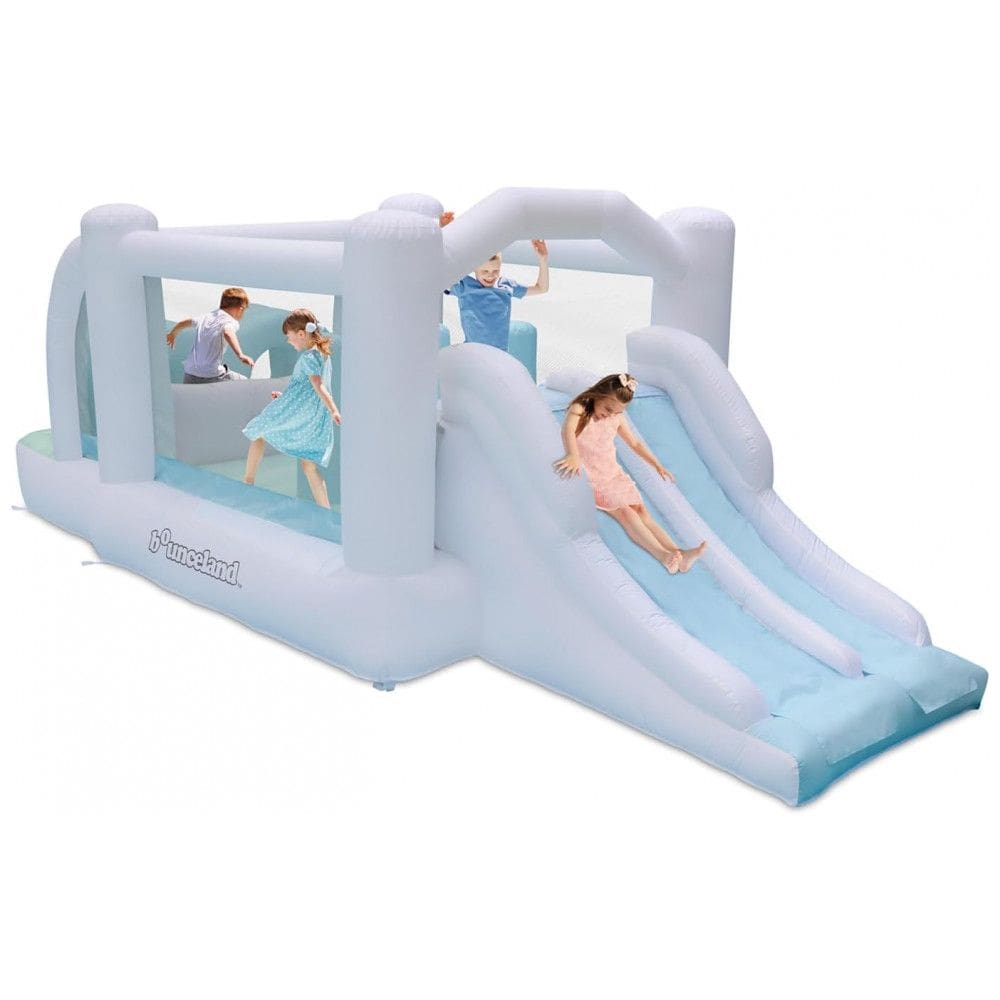 Pula-Pula com Obstáculos Bounceland Dream Combo Slides, 5,64m x 2,59m x 1,82m, Inflador Incluso com GFCI, Escorregadores Duplos