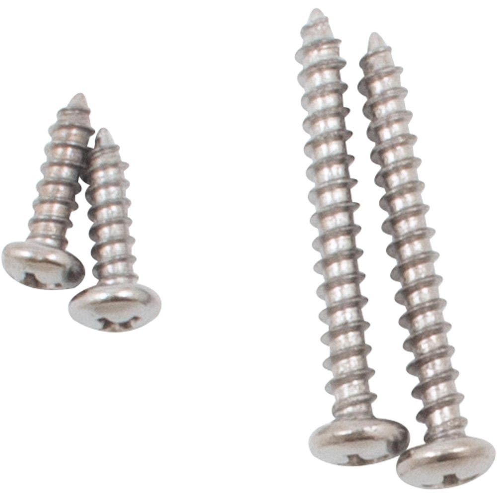 Parafusos Stone Harbor Harbor Hardware, pacote com 4 suportes cromados