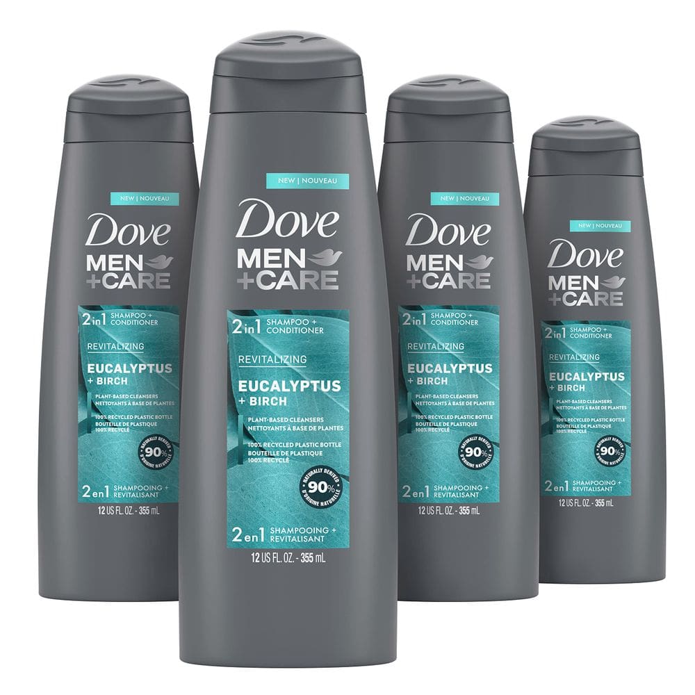 Shampoo e condicionador DOVE MEN + CARE Eucalyptus & Birch 300 ml x 4