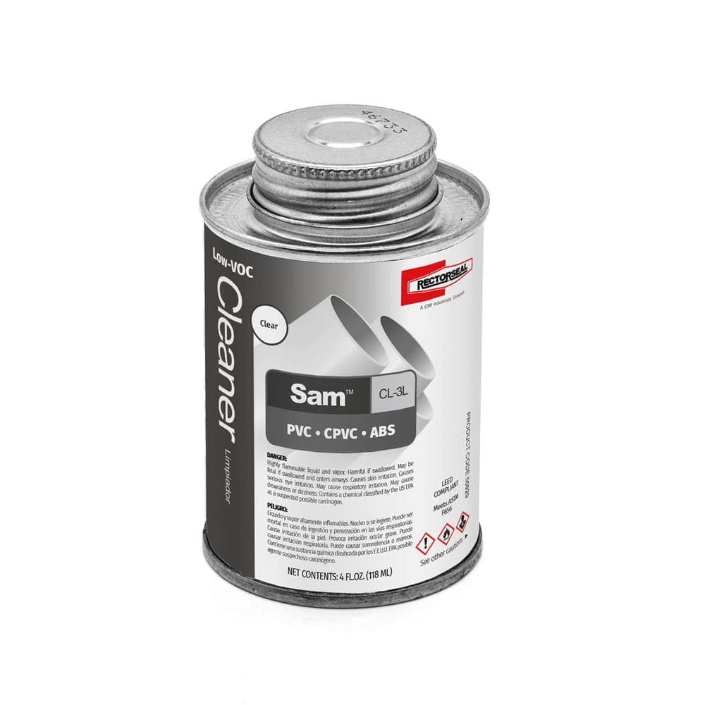 Limpador Rectorseal 55929 CL-3L PVC com baixo teor de VOC CPVC ABS 118 ml