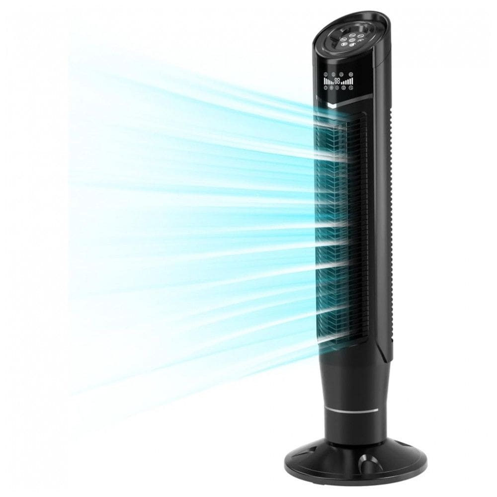 Ventilador de torre 360Oscilante Silencioso geladoing Temporizador 24H Controle remoto Poderoso em pé 8 Velocidade