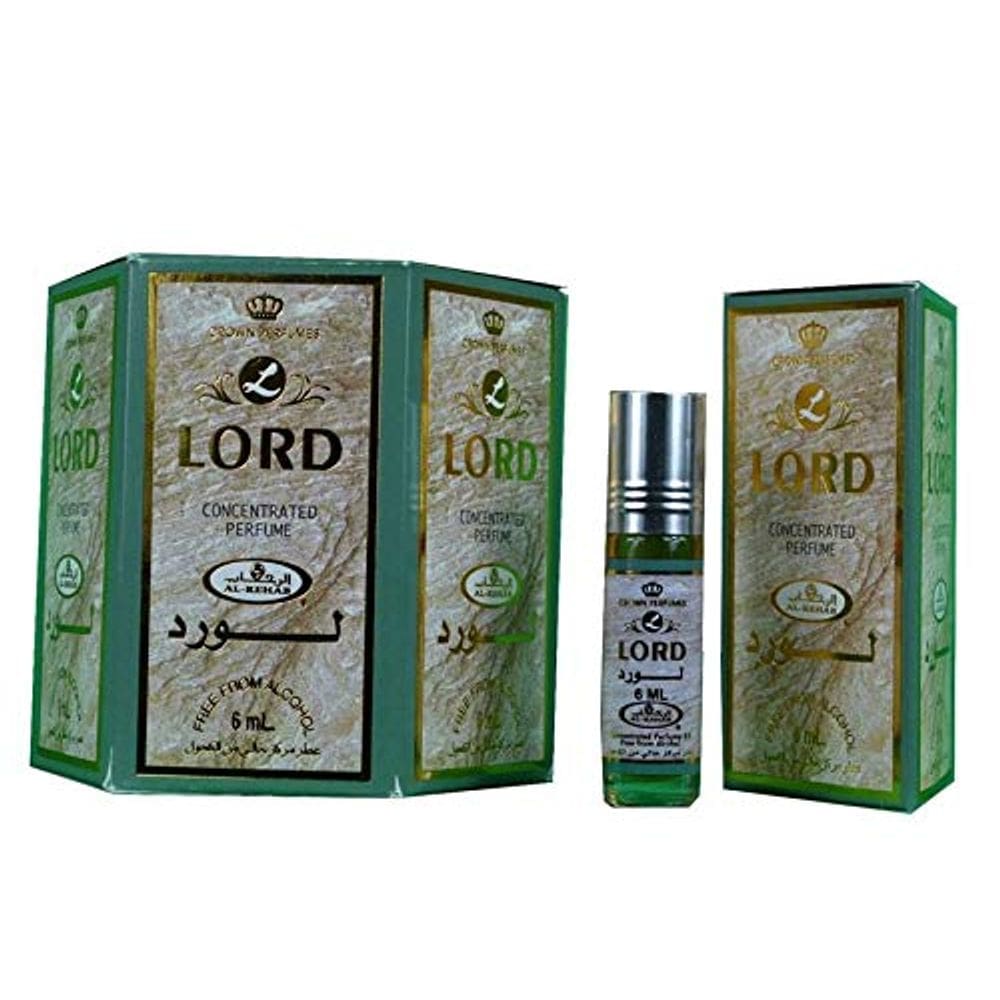 Óleo de perfume Roll-On Al-Rehab Lord de 6 ml, sem álcool