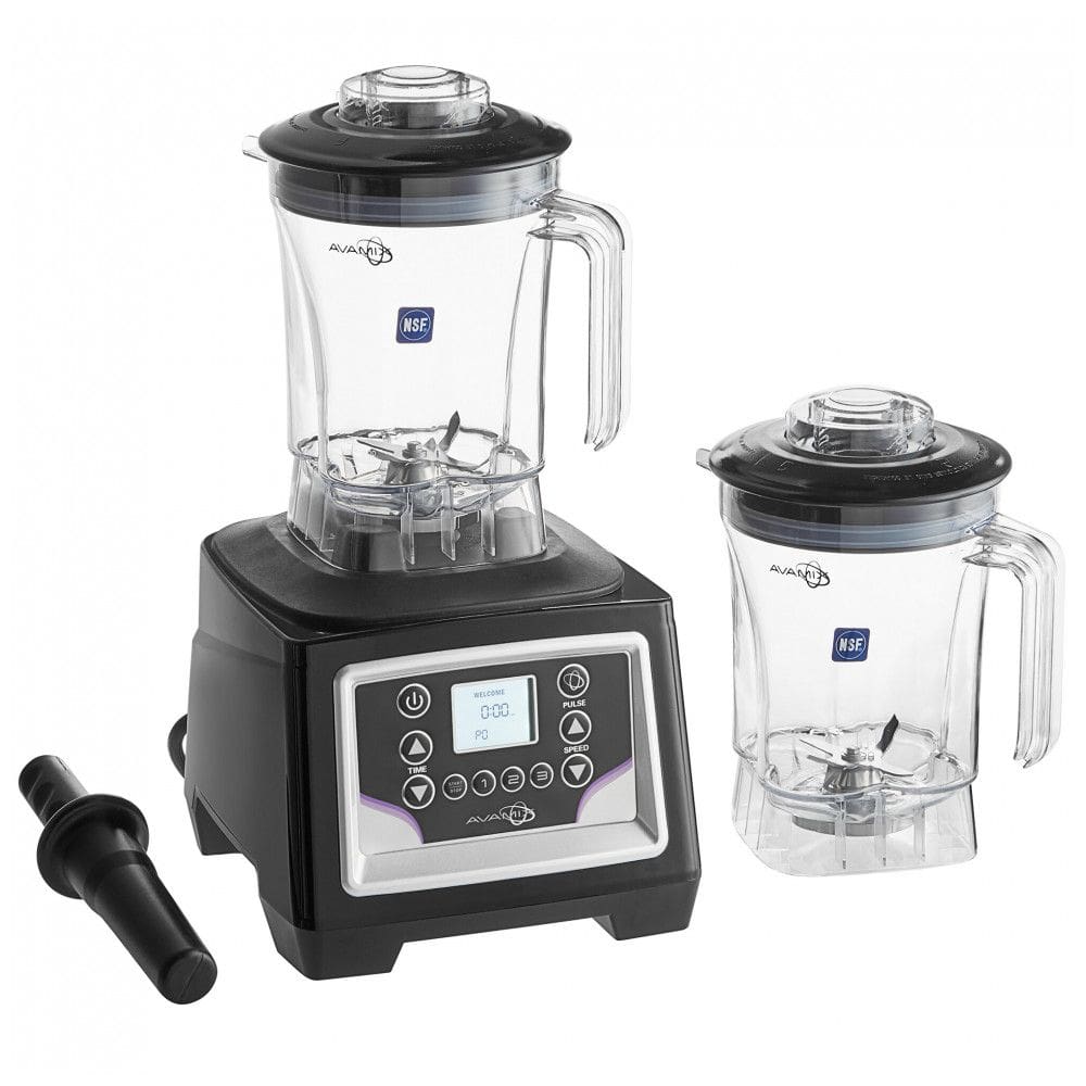 Liquidificador Industrial AvaMix BX1100P2J 3,55 cv com Controle Programável de Painel Sensível ao Toque, Temporizador e 2 Jarras de Plástico