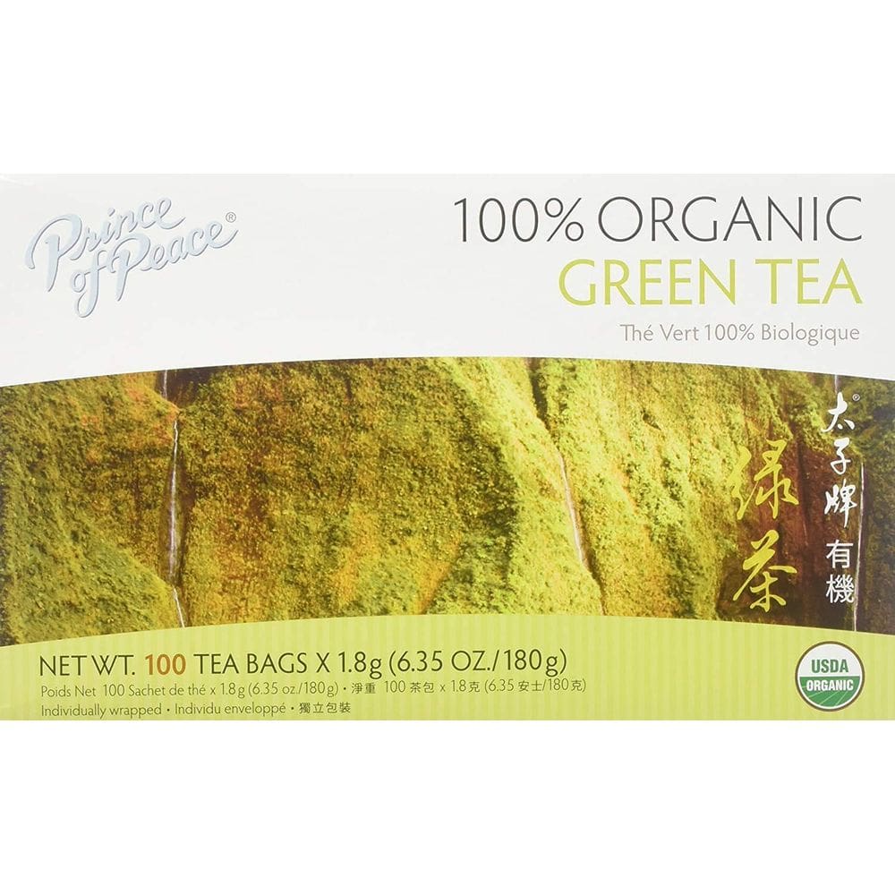 Chá Prince Of Peace Organic Green 100 saquinhos de chá 100% orgânicos