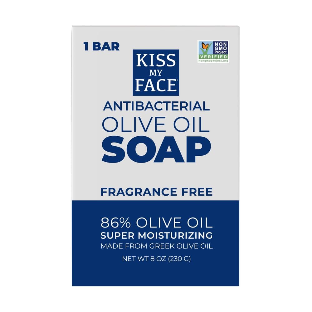 Sabonete em barra Kiss My Face, antibacteriano, sem fragrância, 240 ml
