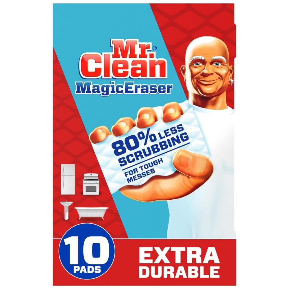 Esponja Mágica Extra Durável para Sapatos, Banheiro e Chuveiro, 10 UN, Mr. Clean