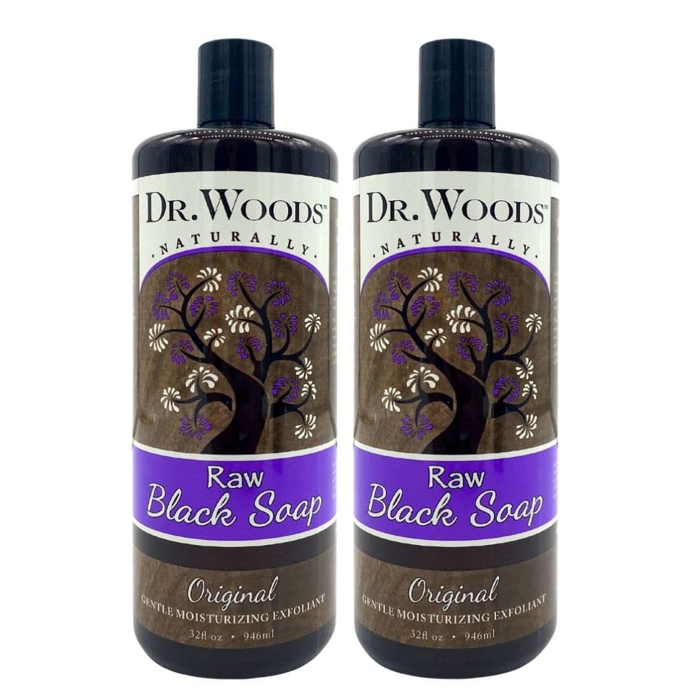 Sabonete líquido de castela Dr. Woods African Black 960 ml (pacote com 2)