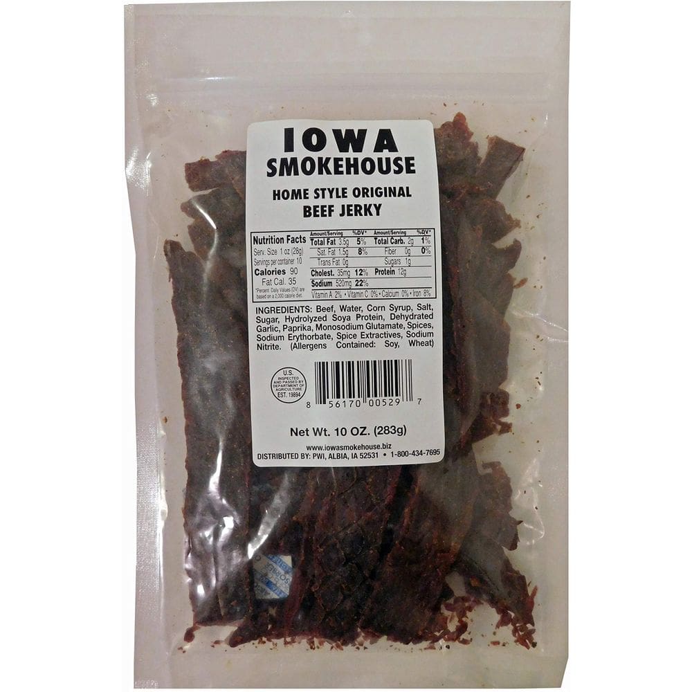 Beef Jerky Iowa Smokehouse autêntico 283g
