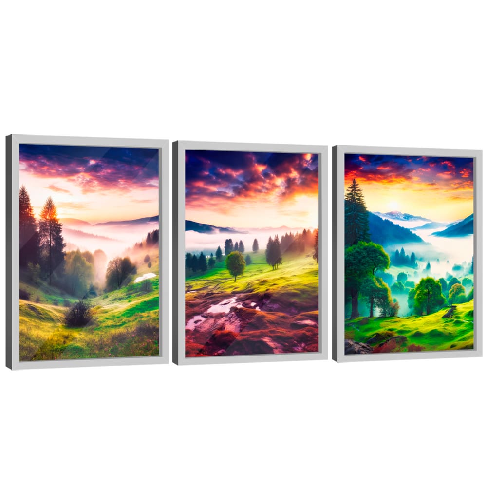 Quadro Decorativo Trio Paisagem Natural