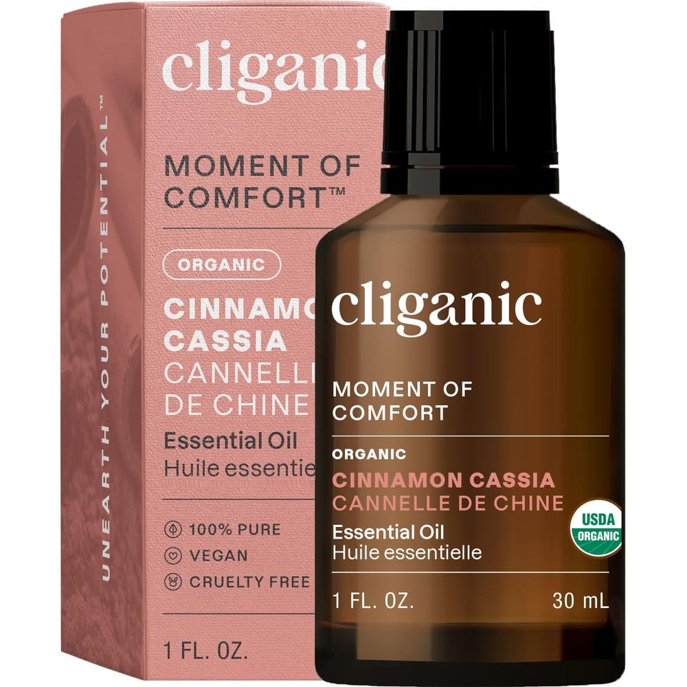 Óleo Essencial Cligânico Canela Cassia 30mL 100% Puro Orgânico