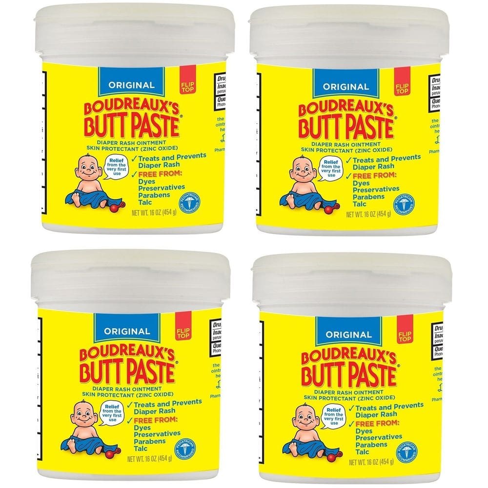 Pomada para assaduras Boudreaux`s Butt Paste autêntico 16% de zinco