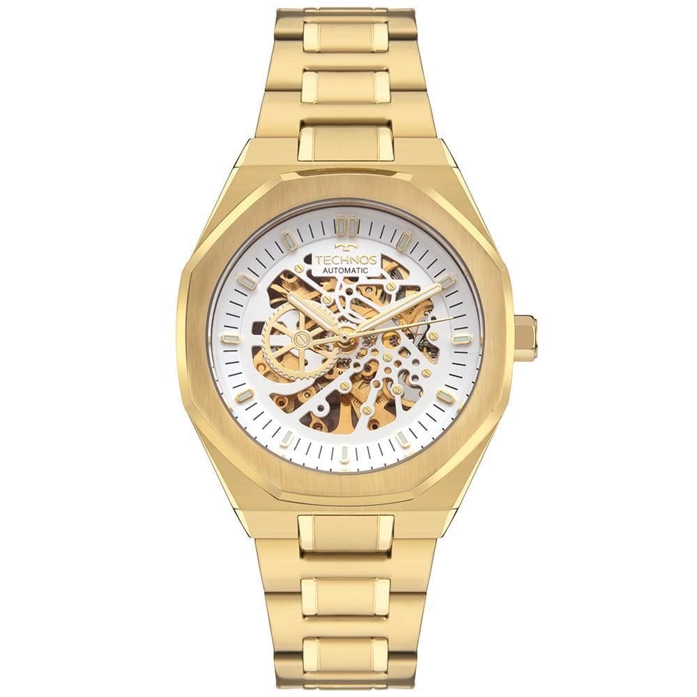 Relógio Technos Masculino Automático Dourado - G3265BB/1K