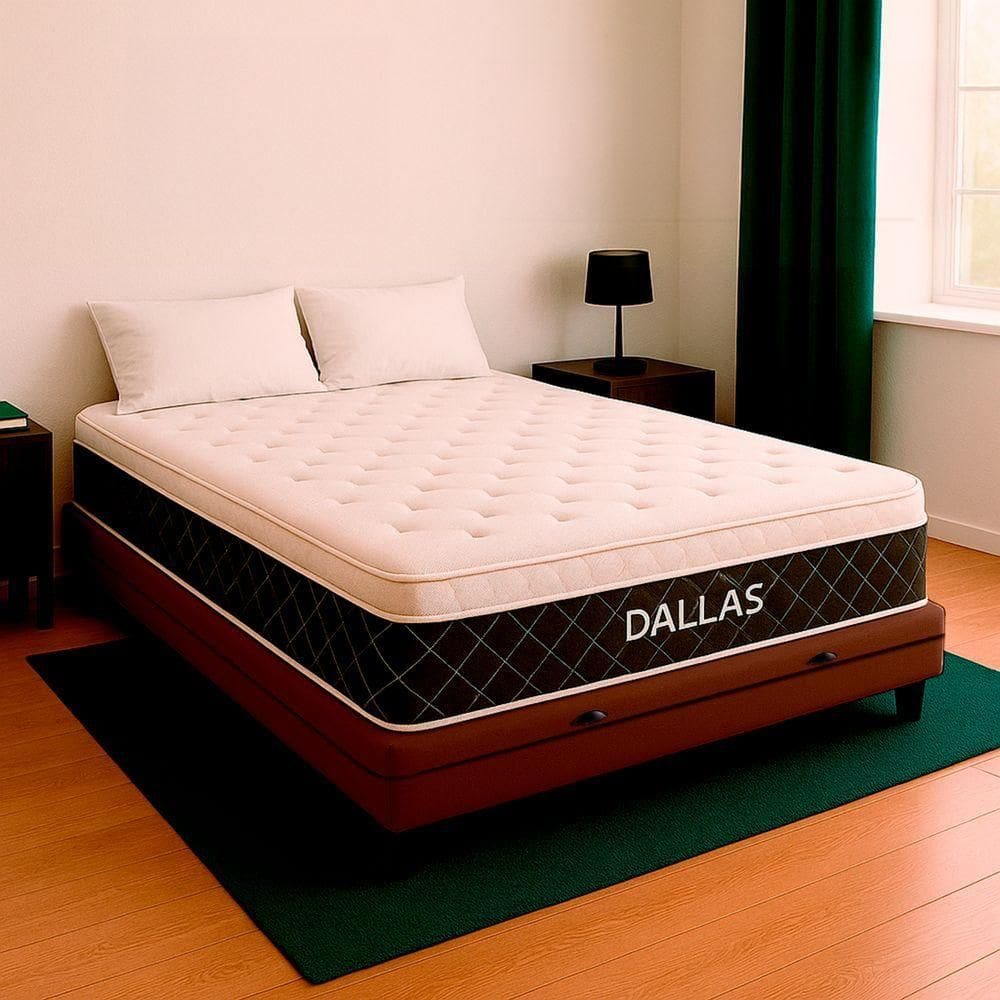 Cama Box Baú Viúvo Marrom E Colchão Dallas Molas Vstore