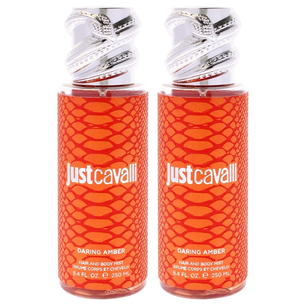 Perfume Roberto Cavalli Just Cavalli Daring Amber 250ml, pacote com 2