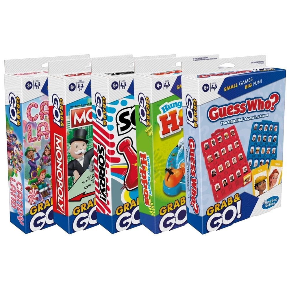 Jogo de mesa Hasbro Grab and Go 5 Travel Set