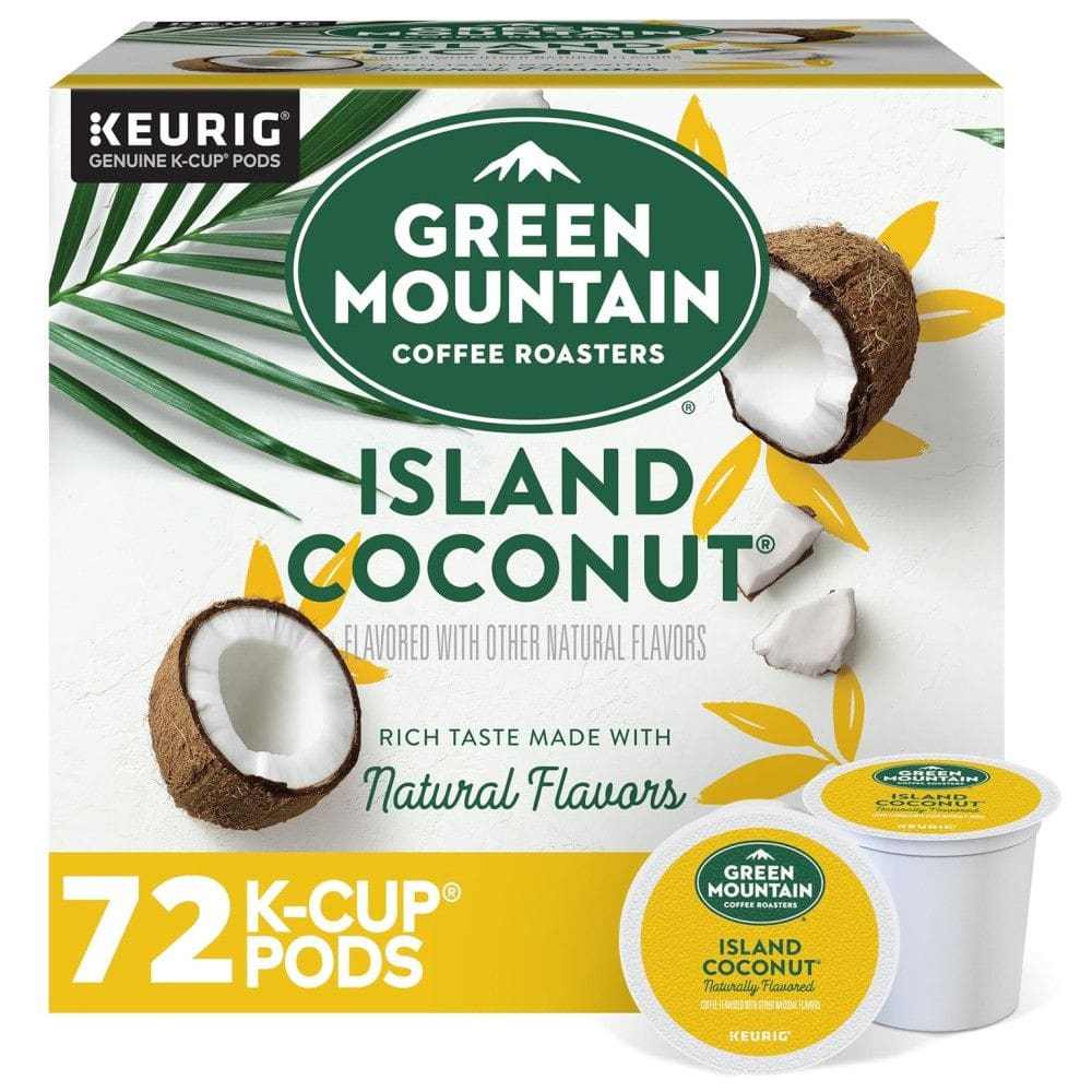 Cápsulas de Café TorraLeve sabor Coco da Ilha, 72u, Keuring Kcup, GREEN MOUNTAIN COFFEE ROASTERS 5000194658, Marrom