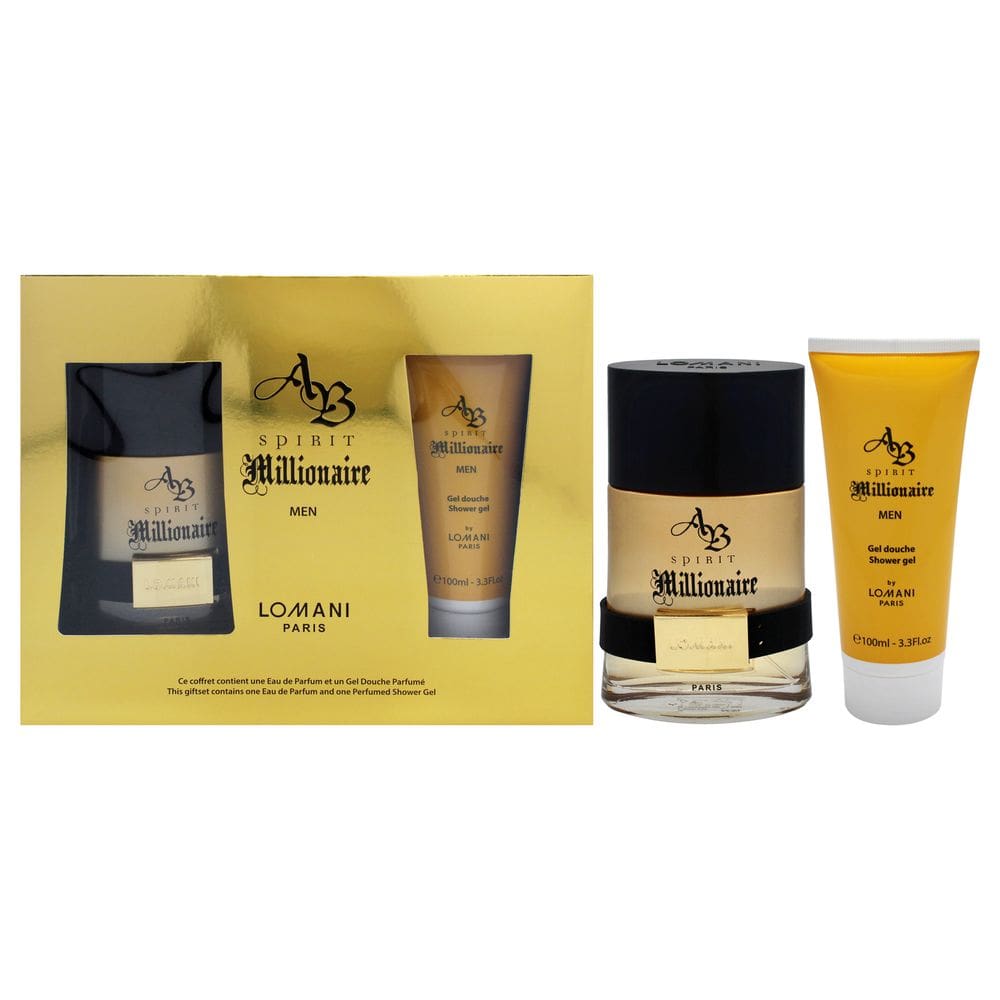 Perfume Lomani AB Spirit Millionaire para mulheres, conjunto de presente de 2 peças
