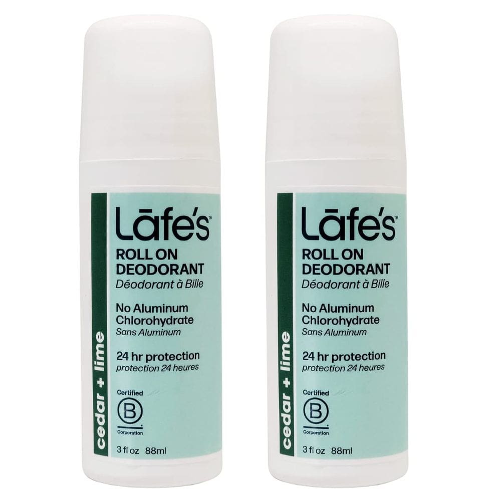 Desodorante Lafe`s Natural Roll-On Alumínio Sem Alumínio, Pacote com 90 mL