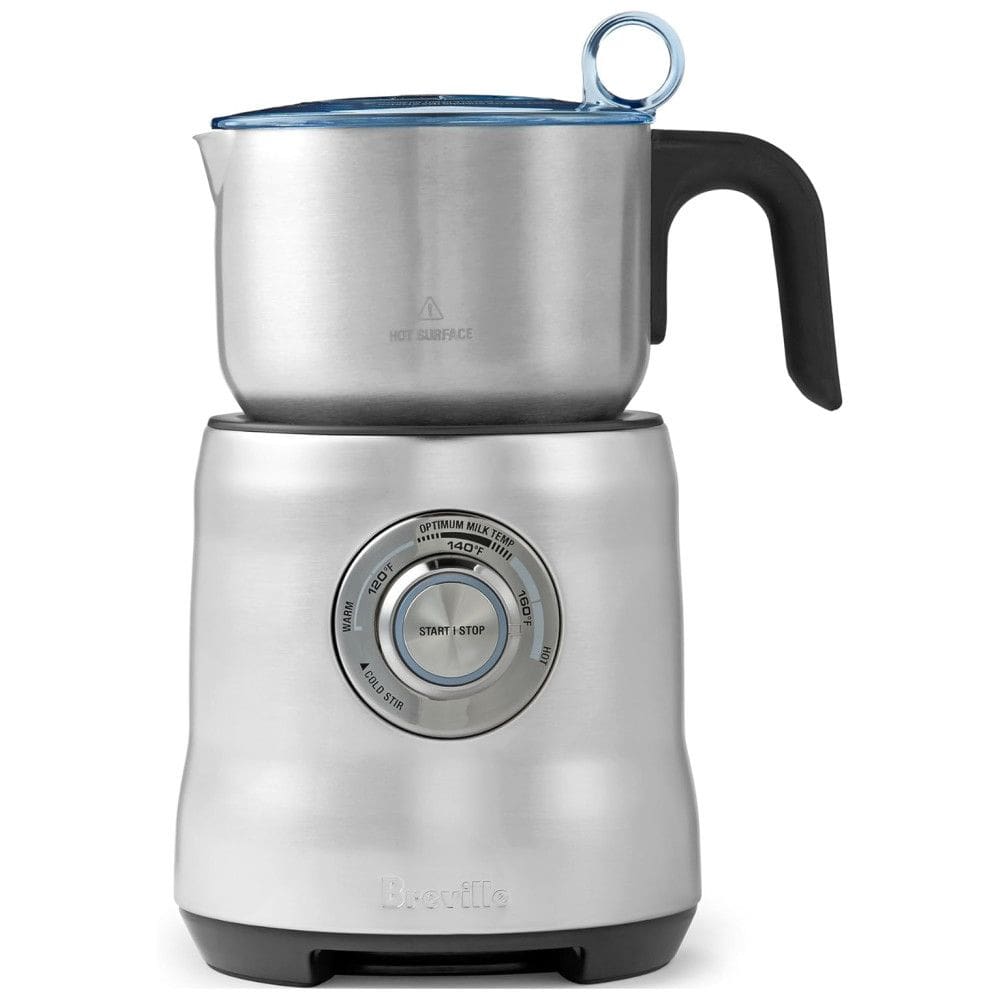 Batedor de Leite Elétrico com Função Aquecer 720mL 500W, Aço Inoxidável, 110v, BREVILLE BMF600XL, Prateado