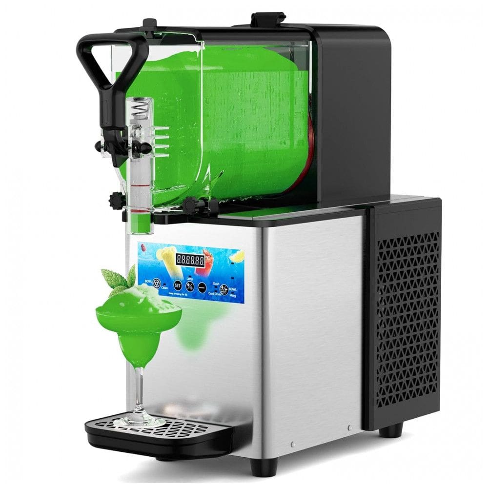 Máquina de Margarita Profissional com Luz LED, Sem a Necessidade de Gelo, Capacidade de 4L 110V, Máquina de Frozen com Autolimpeza, Mirfee
