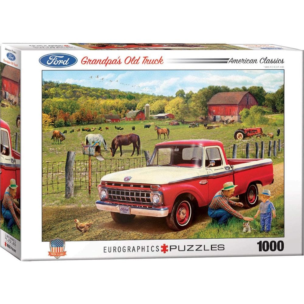 Quebra-cabeça EuroGraphics O velho caminhão do vovô 1000 peças 49x67 cm