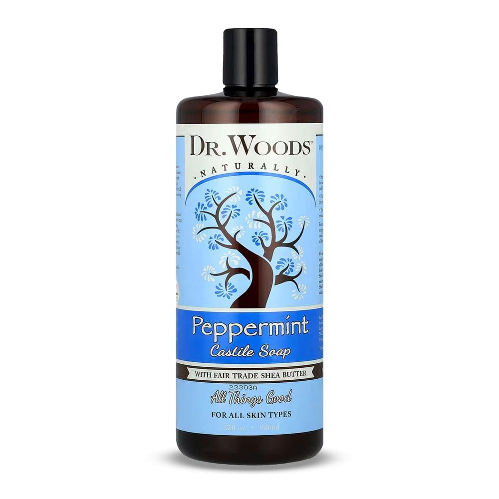 Sabonete líquido de Castela Dr. Woods Peppermint 960 ml com karité