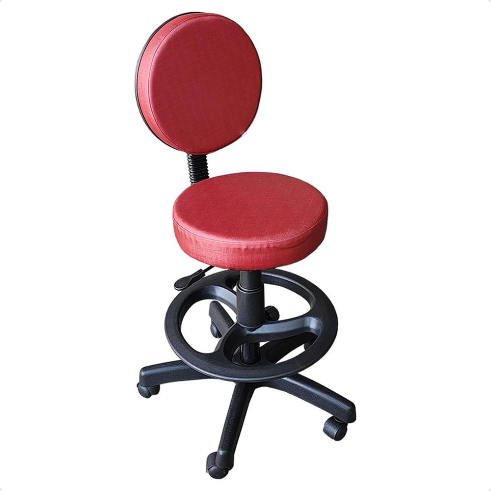 Cadeira Mocho Giratória com Encosto Aro Regulagem de Altura