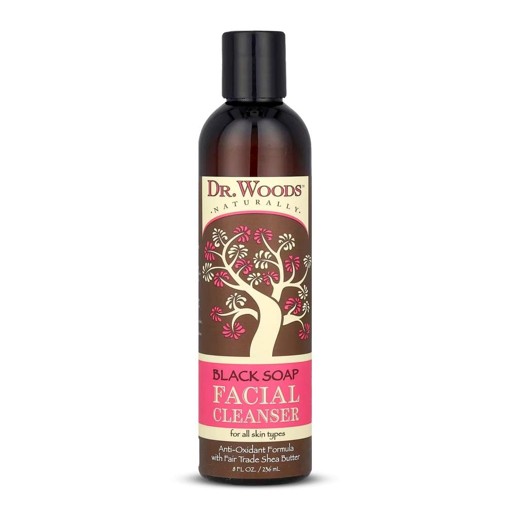 Limpador facial Dr. Woods Vision Black Soap com manteiga de karité 240 mL