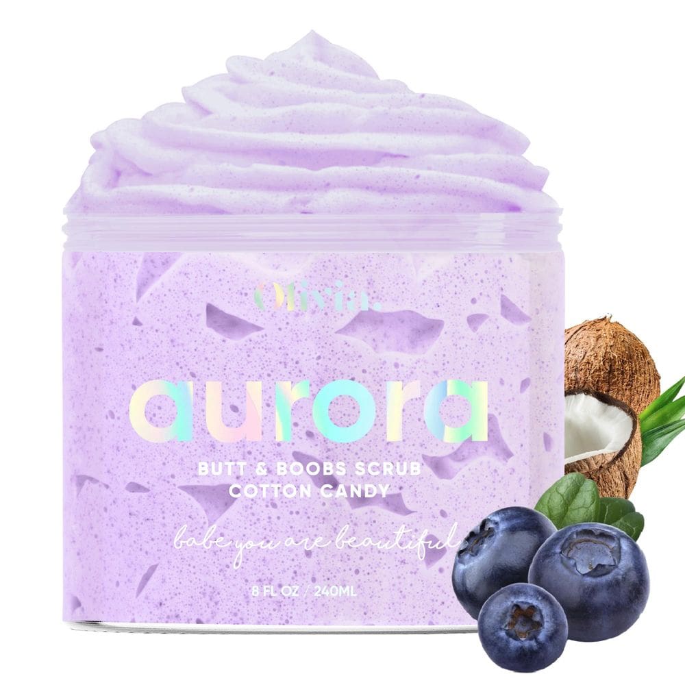 Esfoliante corporal Olivia Beauty, esfoliante natural, 240 ml para mulheres