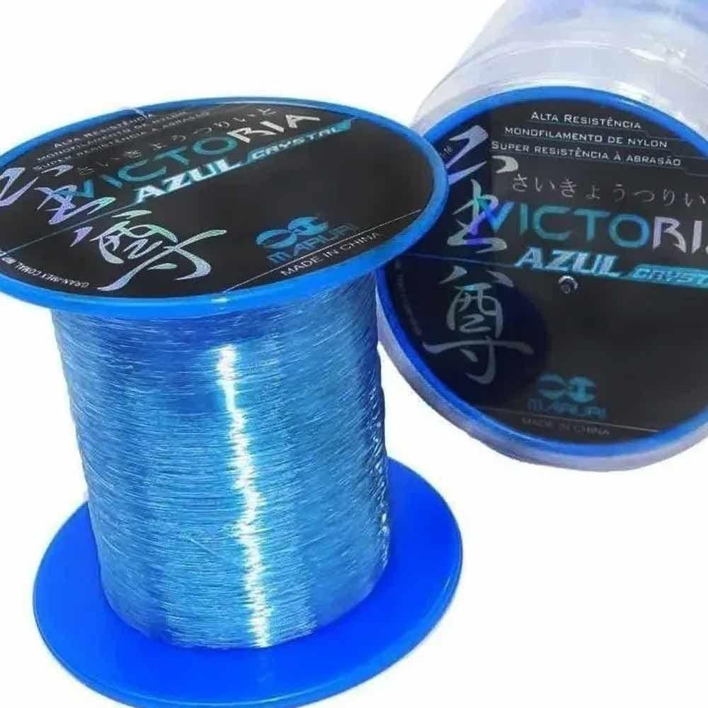Linha De Pesca Monofilamento Victoria Azul Tamanho 0,57mm