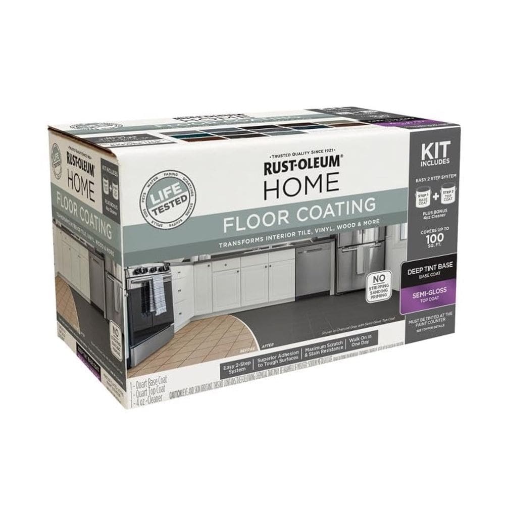 Kit de Base de Tinte Profundo Semi-Brillante para Recubrimiento de Piso Rust-Oleum Home