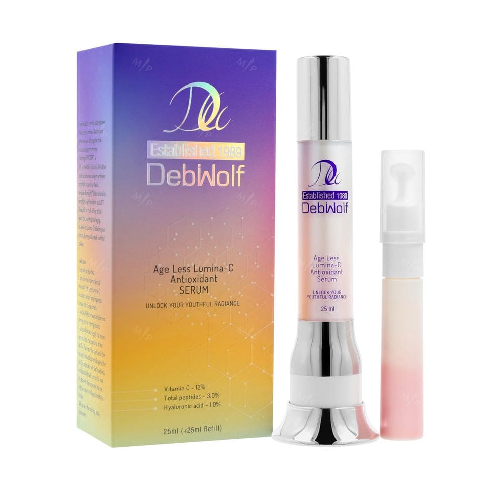Sérum DEBIWOLF Ácido Hialurônico Vitamina C 25 mL com recarga