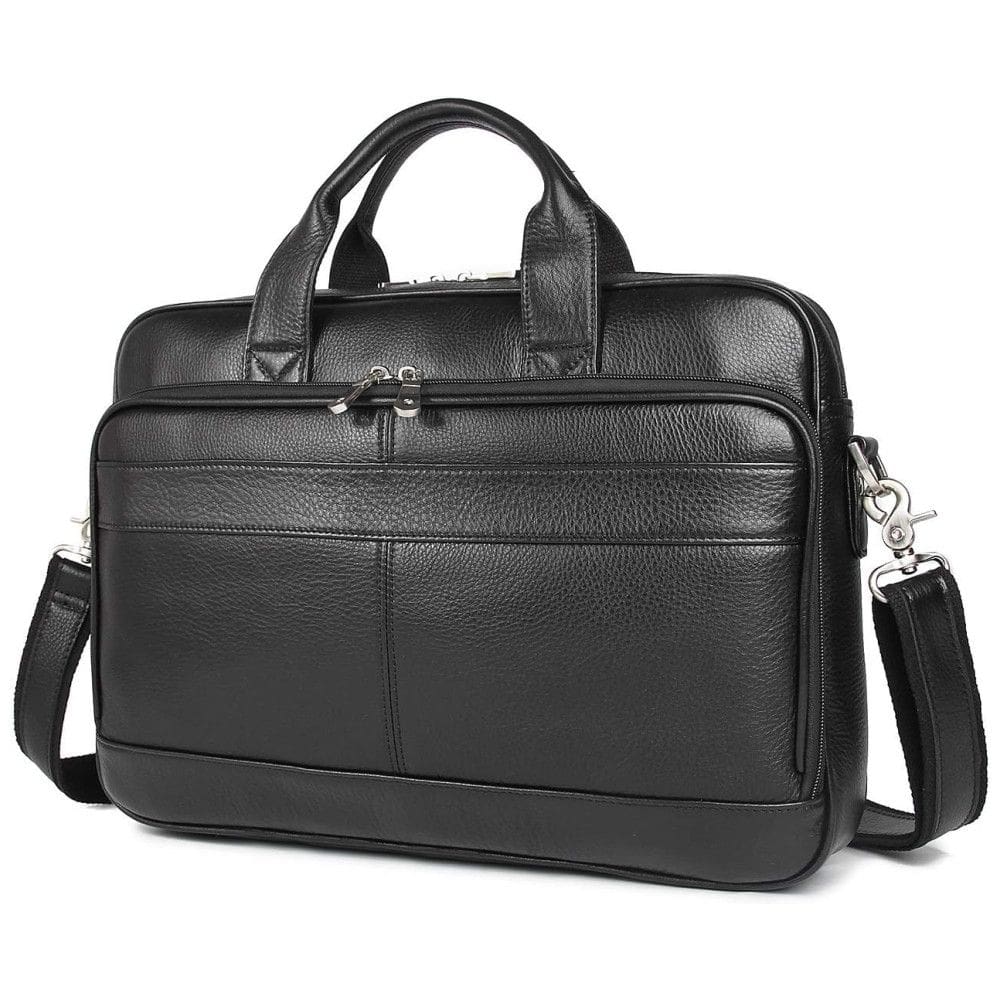Augus Bolsa, Pasta de Couro para Laptop Masculino