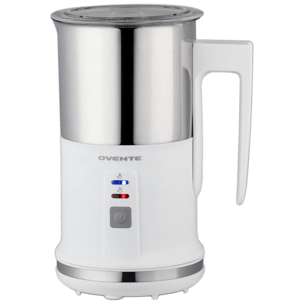 Espumador de Leite Elétrico Portátil, Capacidade 286 mL, Aço Inoxidável, OVENTE FR1208W, Branco