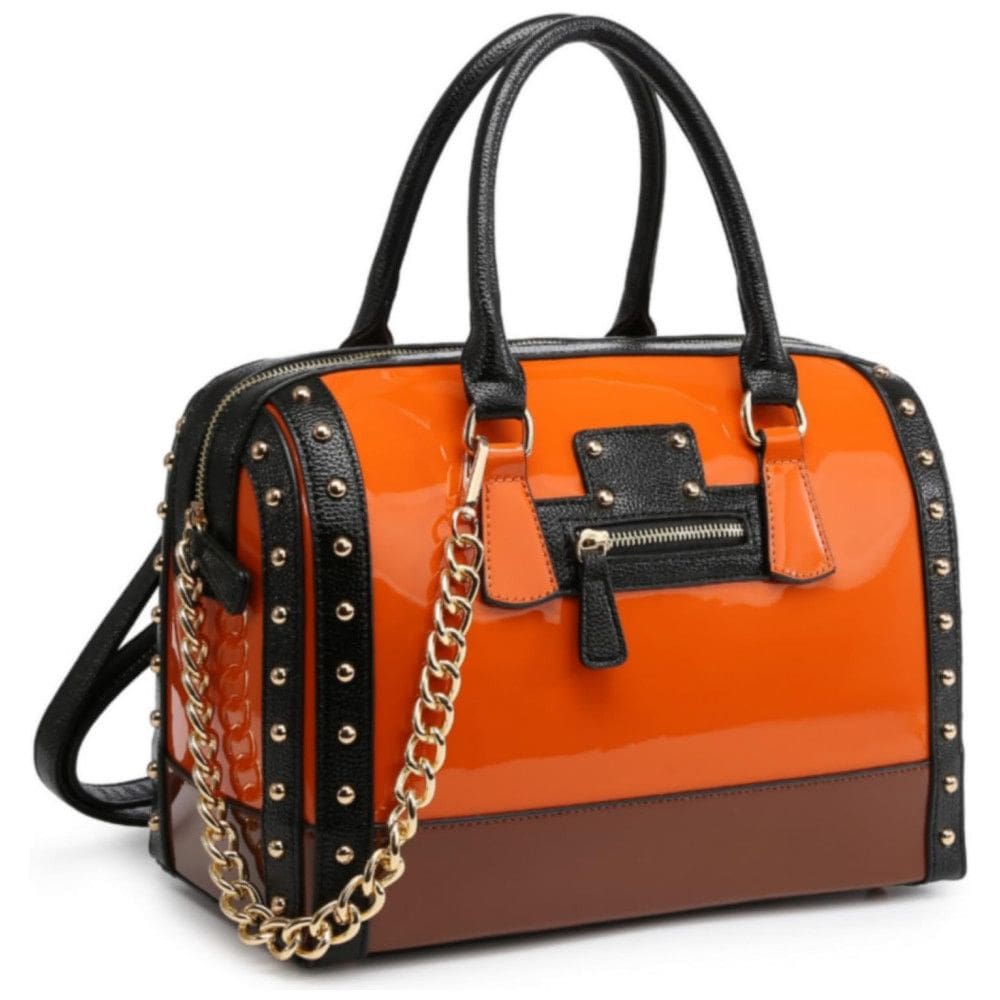 Dasein Bolsa Feminina de Ombro em Couro Sintético, Marrom