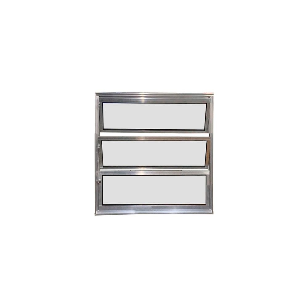 Vitro Basculante de Alumínio Brilhante 60x100 Linha 25