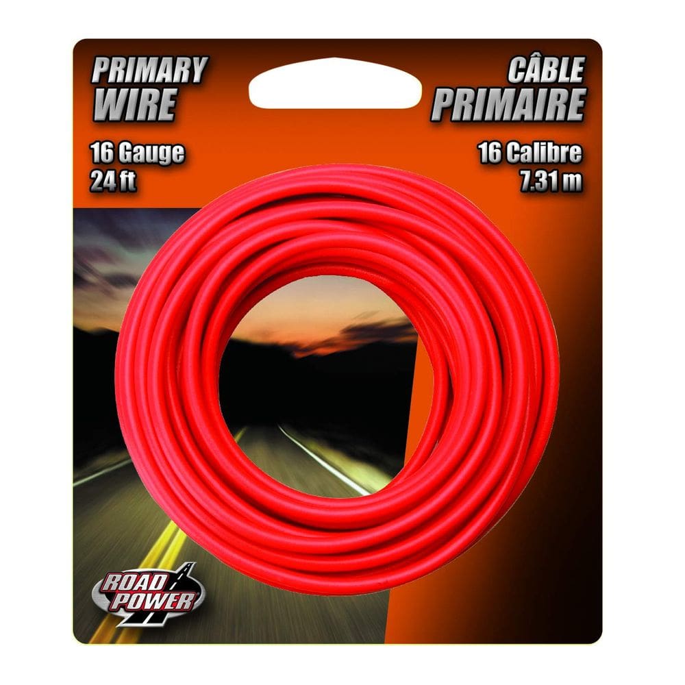 Cabo automotivo Coleman, calibre 16, 7,3 m, cobre vermelho