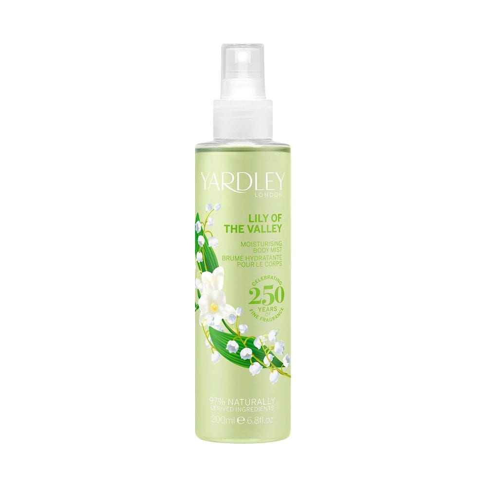 Fragrância hidratante Body Mist Yardley Lily of the Valley