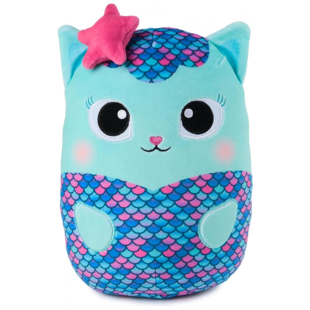 Pelúcia GUND Gabbys Dollhouse - Bichinho de Pelúcia Oficial Mercat, Gato Azul, 20cm