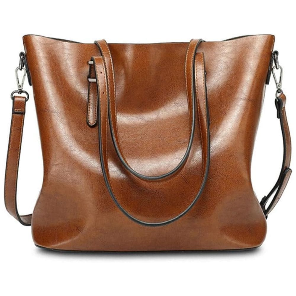 Pahajim Bolsa Feminina de Ombro em Couro Sintético, Marrom