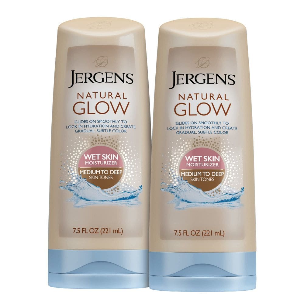Loção para banho Jergens Natural Glow Self Tanner 225 ml (x2)