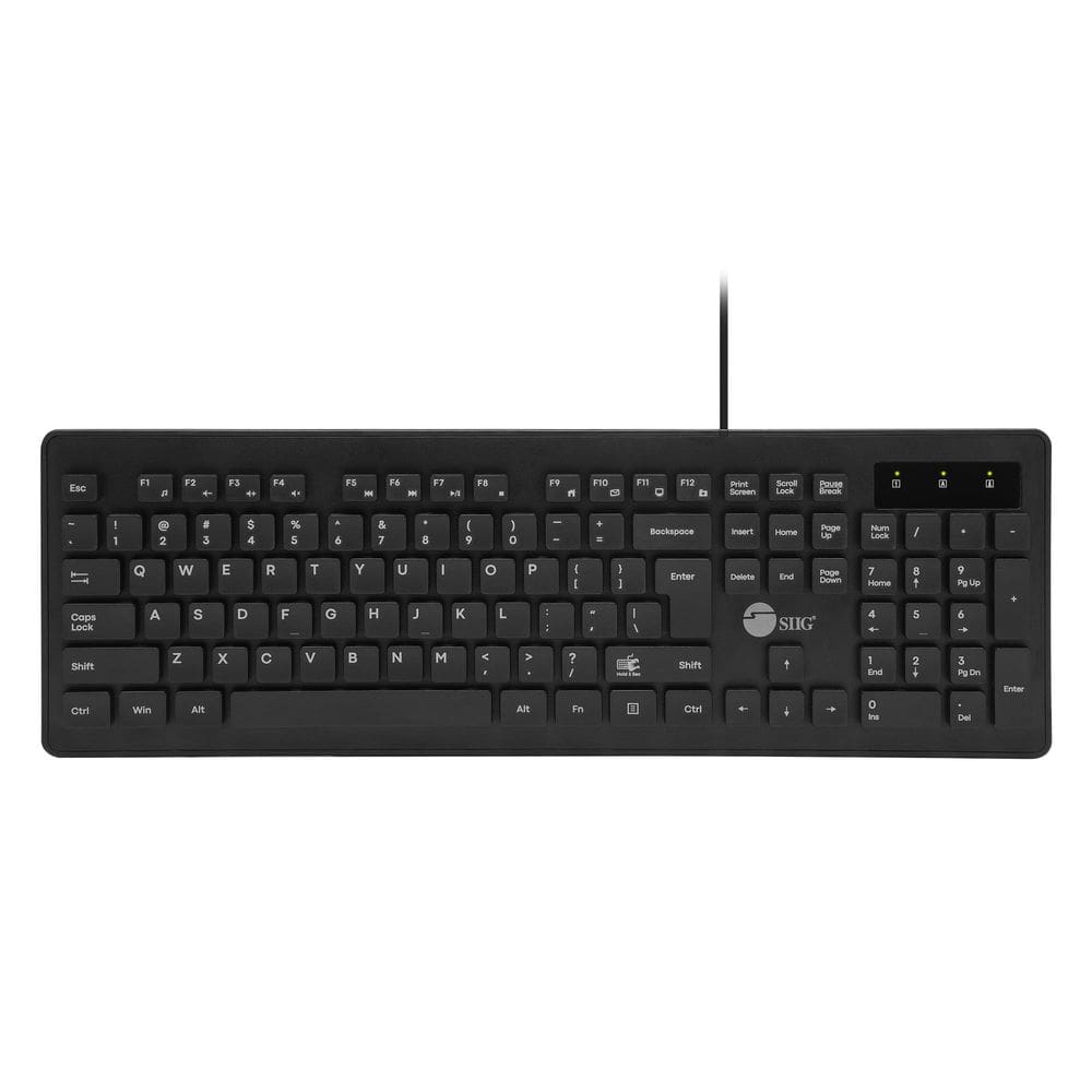 Teclado SIIG com fio de 104 teclas à prova d`água IP68 de grau médico