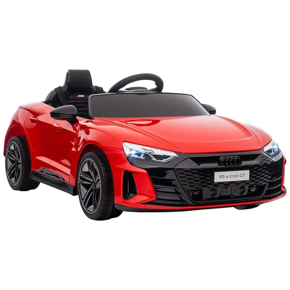 Carro Elétrico Infantil a Bateria 12V com Música, Luzes, Buzina e Sistema de Suspensão, Aosom Kids, Vermelho