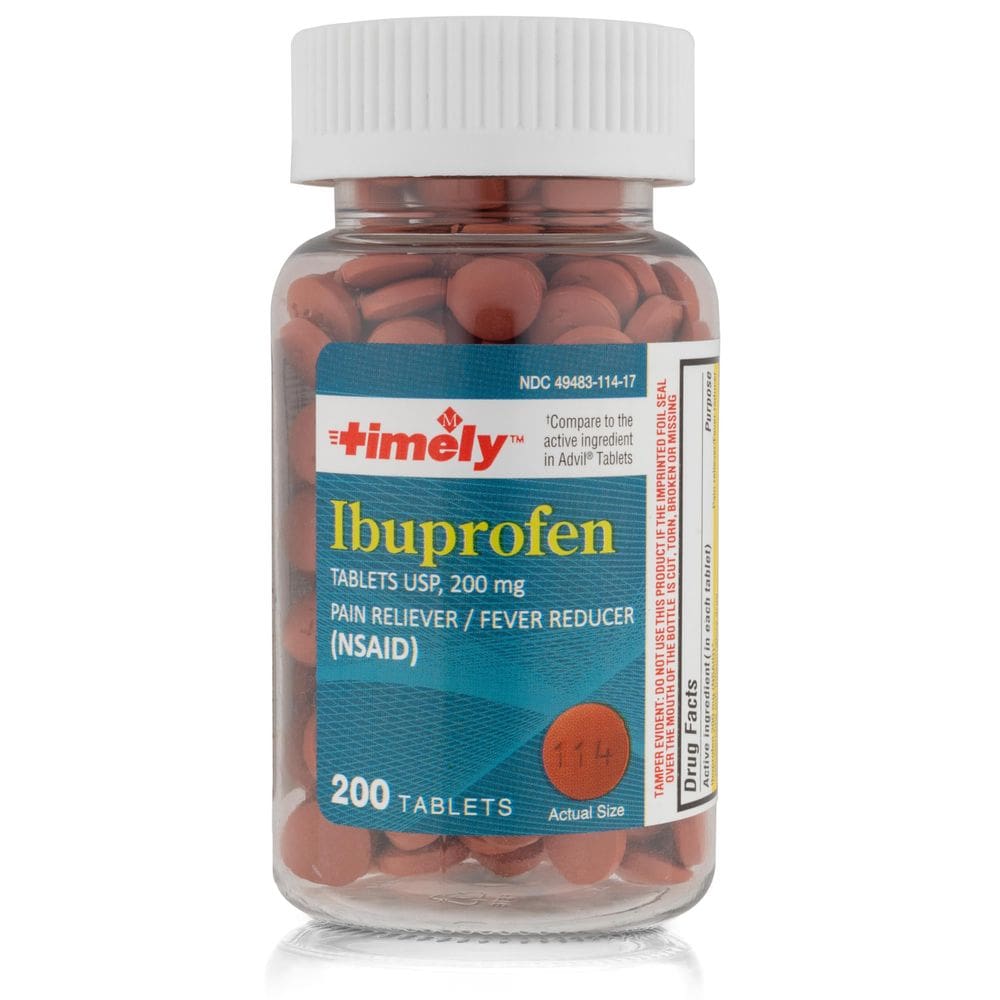 Comprimidos para alívio da dor TIME-CAP LABS Timely Ibuprofeno 200 mg