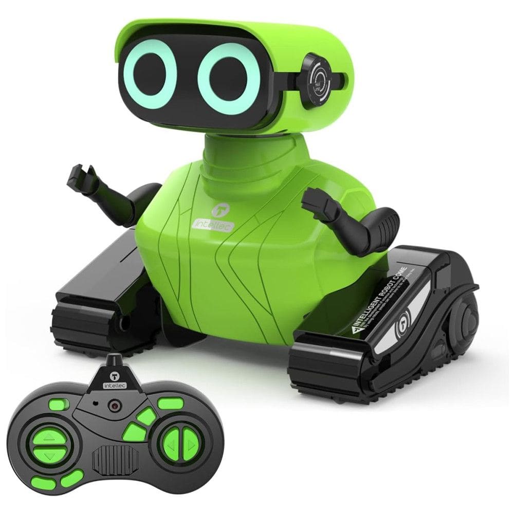 Robô Interativo com Controle Remoto, Olhos LED que Brilham, Música e Dança, 3 Anos, GILOBABY, Verde