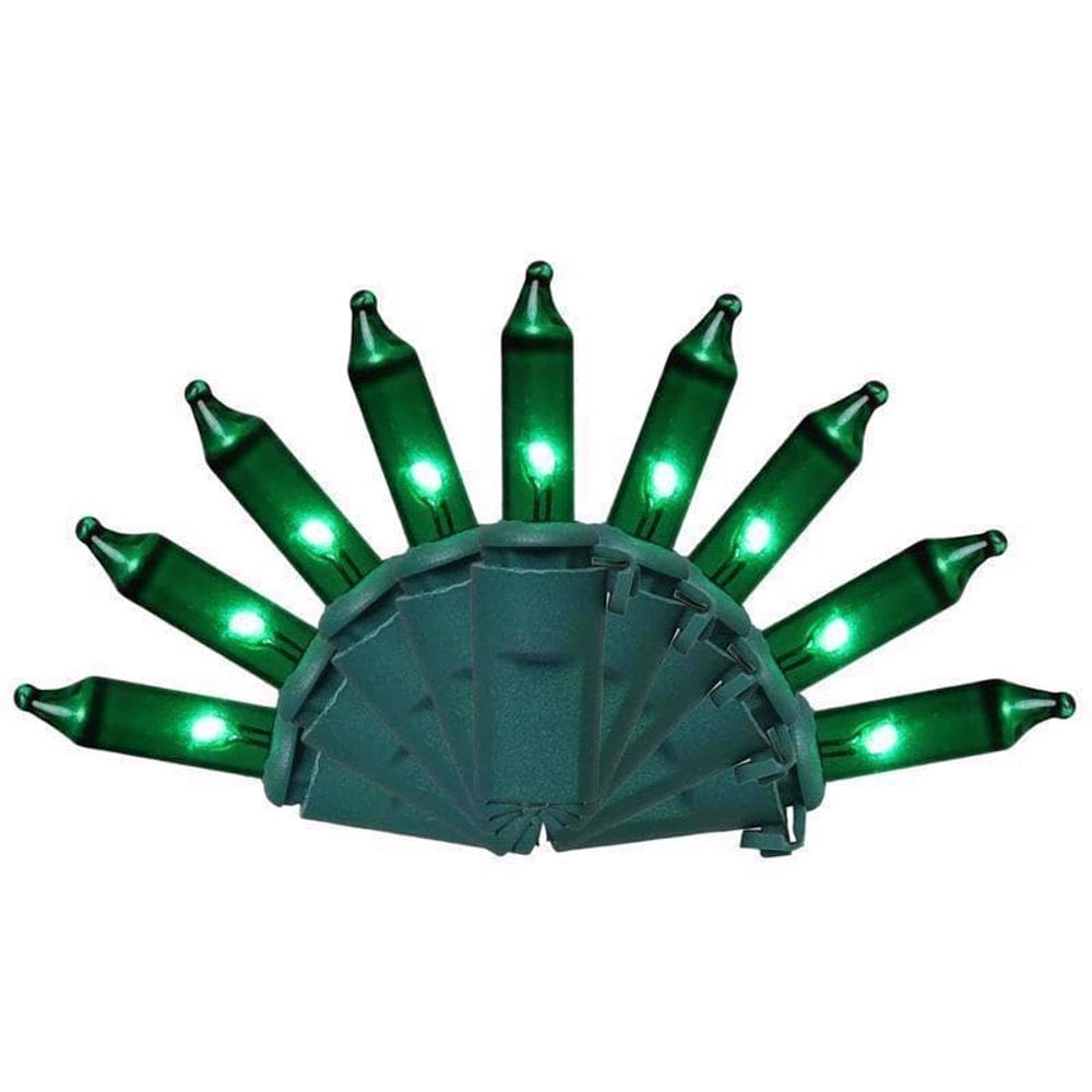 Celebrações de lâmpadas CMAS Classic T5 Green LED 6W 6,4 m 100 ct