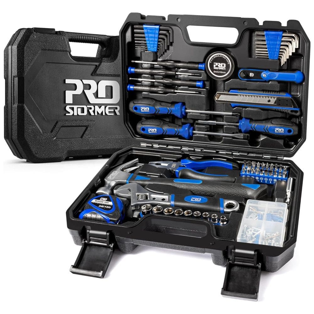 Kit de Ferramentas com Maleta de zenamento, 120 Peças, PROSTORMER, Azul