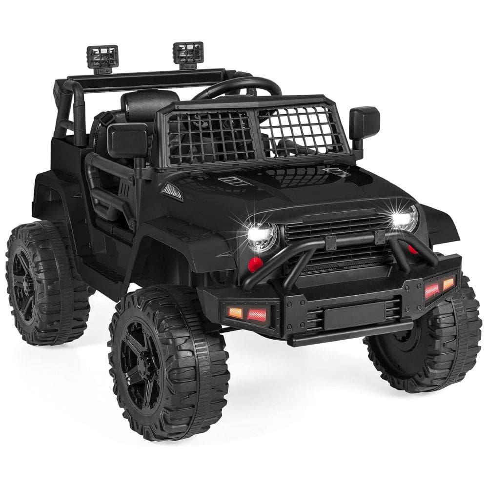 Best Choice Carrinho, Carro Elétrico, 1 lugar, 12V, c, controle remoto, USB MP3, 4 km, h, 3 a 6 anos, preto